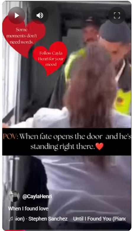 When Love Hits Opens plane door, and finds love